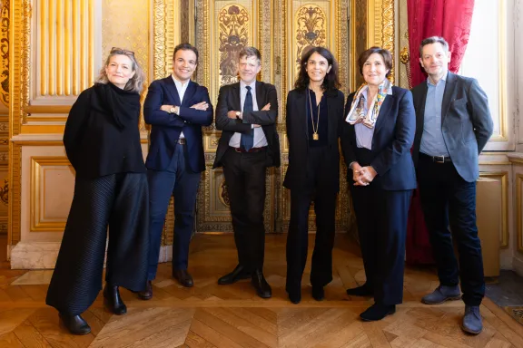 Rencontre presse organisée le 17 février au ministère de l'Europe et des affaires étrangères.